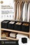 Folding Storage Box Set of 4 Organizer, In-Closet Laundry, Children's Room Toy Organizer - 2