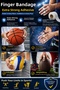 Finger Tape Extra Strong Adhesive, Athletic for Weight Lifting, Volleyball, Climbing Basketball Set - 6