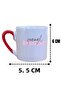 My Mother Is a Legend Printed Special Mother's Day Gift White Porcelain Turkish Coffee Cup - 3