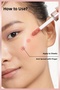 أحمر الخدود السائل Glotion 902 Highlighter Liquid Illuminator & Lumi Blush Liquid Blush - Glowy Worth It Medium - 7