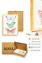 Natural Wooden Framed Retro Butterfly Painting - Summer Patterns |   Huhu2281 - 3
