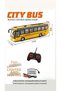 Remote Controlled 4-Function Lighted 27Mhz 1:32 Scale Detailed Service Design Toy Bus - 2