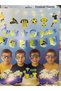 Football Themed Birthday Decorations Set |   Happy Birthday Banner Banner Flag Toothpick Party Set Yellow Navy Blue - 2