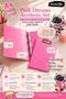 Pink Dreams Aesthetic Stationery Set A4 4-Ring Binder + Cover Secretary Pink Pvc File Organizer