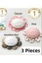 3-Piece Scented Solid Soap Set, Solid Beauty Soap Deeply Moisturizing Soaps, Exfoliating Facial Cleansing Soap, Creamy Care Soap Set 90 Gr (1 Pink Soap + 2 White Soaps=3 Pieces) - 2