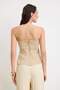 Taş Dikiş Detaylı Peplum Gabardin Dokuma Bluz TWOSS26BZ00448 - 4