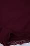 Burgundy Removable Pad Soft Buttoned Daily Plus Size Underwear Set Tbbss26Dg00006 - 5