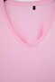 Lacivert-Pembe- Gri 3'lü Paket Regular Fit V Yaka Büyük Beden T-shirt TBBSS26BF00031 - 12