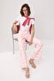 Pembe Puantiyeli Yüksek Bel Wide Leg Jeans TWOSS26JE00341