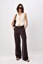 More Sustainable Kahverengi %100 Tencel™ Düşük Bel Wide Leg Jeans TWOSS23JE00219