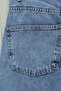 Pocketed Wide Leg Zippered Jeans - Ice Blue - 7