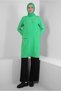 Cycling Collar Sweatshirt Tunic with Eyelet Detail 43853 - 2