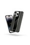Apple iPhone 15 Pro Compatible Case Zebana Premium Leather Case Black - 2