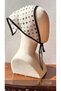Betty Bands Polka Dot White Tulle Bandana – Stylish Hair Accessory with Tie |   Vintage & Paris Style - 2