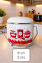 Enamel Bakraç 16 Cm. Wooden Handle, with Lid - Legume Storage-Yogurt Fermentation