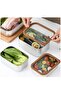 2000ml Stainless Steel Insulated Bento Lunch Box,Multifunctional Food Container,304 Grade