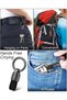 2-Pack Detachable Leather Car Keychain,Key Fob Holder with O-Ring,Zinc Alloy Buckle - 5