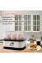 6 Eggs Capacity Electric Egg Cooker,Stainless Steel,Auto Shut-Off,Soft Medium Hard Boiled - 5