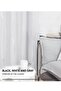2-Piece Blackout Curtains,Thermal Insulated,Greyish White/Silver,100x137cm - 3