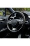 Car Carbon Fiber Anti-Skid Steering Wheel Cover,Segmented Universal Protector,Black - 6