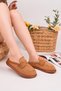 Vintage Suede Leather Daily Comfortable Closed-Front Women's Loafer Slippers