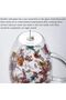 Double Wall Glass Coffee Mugs,350 ml Insulated Heat-Resistant Clear Flower Design with Handle - 2