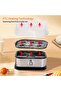 6 Eggs Capacity Electric Egg Cooker,Stainless Steel,Auto Shut-Off,Soft Medium Hard Boiled - 4