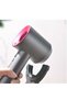 Hands-Free Wall-Mounted Hair Dryer Holder,6-in-1 Organizer,Punch-Free,Aluminum Alloy for Bathroom
