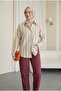 Embossed Striped Single-Pocket Oversized Shirt - Phosphor Y. - 3