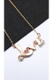 Love Written Heart Motif Steel Necklace