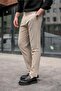 Beige Basic Men's Trousers E6576 - 2