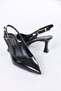 Nicola Black Patent Leather Women's Heeled Shoes - 3