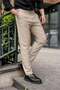 Beige Basic Men's Trousers E6576 - 7