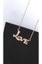 Love Written Heart Motif Steel Necklace - 3
