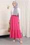 1886 Long Knitted Skirt - A.Fuchsia - 2