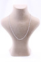 Aquamarine Stone Necklace Natural Stone Faceted Cut 2-3 mm