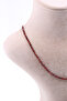 Garnet Garnet Stone Necklace Natural Stone Faceted Cut 2-3 mm - 2