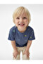 Cotton Crew Neck Short Sleeve Dinosaur Printed T-Shirt