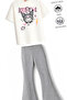 Girl's Full-Fit Top Oversize Bottom Leggings Kur Design45 Bottom Top Set - 3