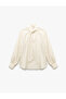 Long Sleeve Tie-Detail Scarf Neck Satin Blouse - 4