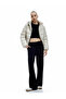 Hooded Long Sleeve Faux Fur Inside Zippered Pockets Puffer Coat - 3