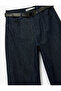 Cotton Regular Waist Belt Detailed Comfortable Fit Baggy Jean Trousers - Baggy Jeans - 6