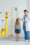 Children And Baby Room Height Meter Giraffe Fruits Height Wall Decoration Ornament Sticker PVC - 2