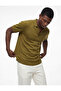 Regular Fit Viscose Blended Buttoned Polo Collar Short Sleeve Knitwear T-Shirt - 5