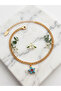 Special Series Dorika Chain Hanging Flower Model Steel Anklet - 2