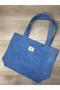 Women's Blue Denim Bag Shoulder Bag - 5