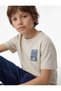 Cotton Short Sleeve Crew Neck Printed T-Shirt