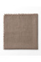 Flame-resistant, non-sweat, all-season cotton scarf in dark mink, 100x100 cm. - 2