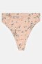 Women Allover Print Bikini Bottom, Peach - 2