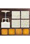 Square Mooncake Press-on 4-Piece Cupat Set Cookie Mold - 5